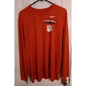 Clemson Tigers Nike Tee Long Sleeve Shirt XL Orange